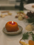 Christmas Clementine Pillar Candle