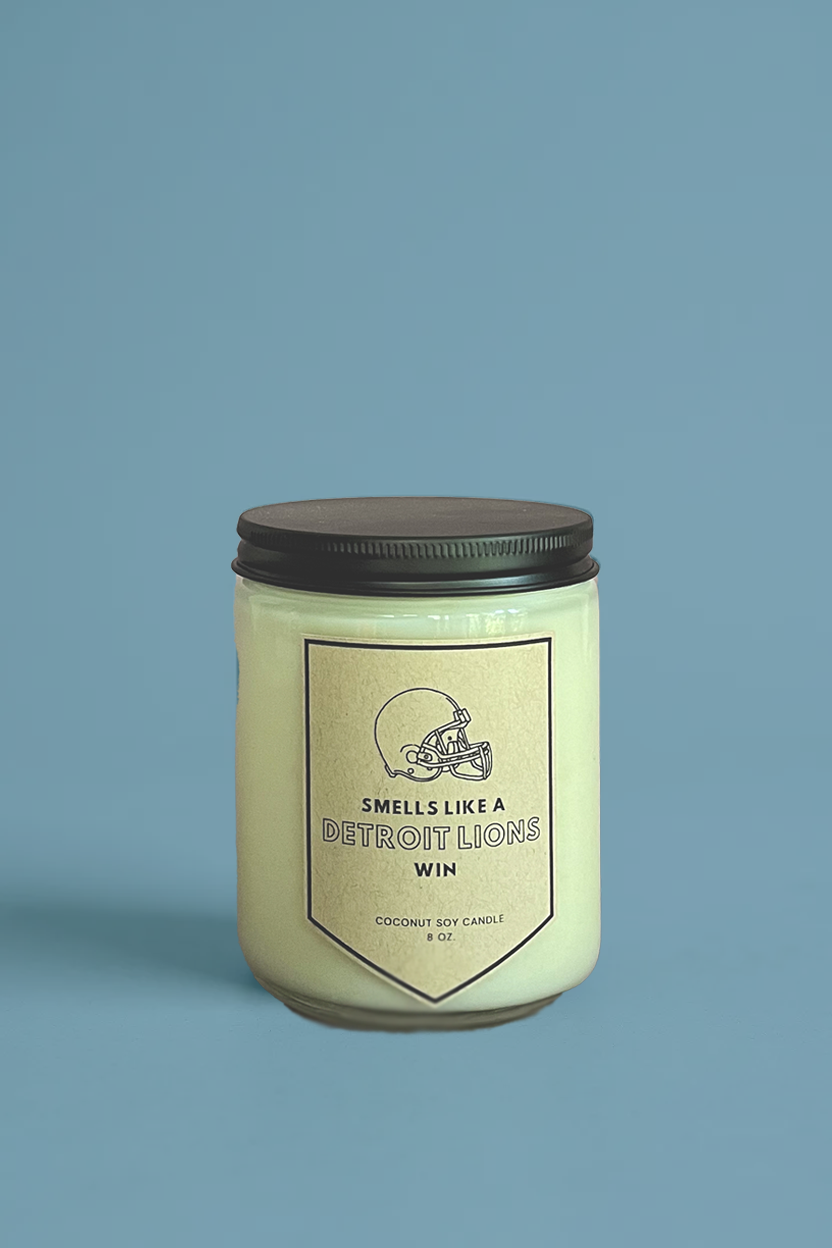 Smells Like Detroit Lions Win Candle