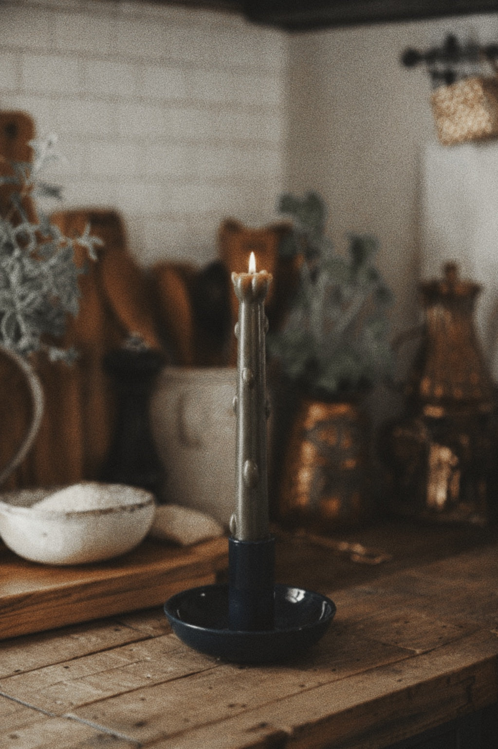 Asparagus Pillar Candle