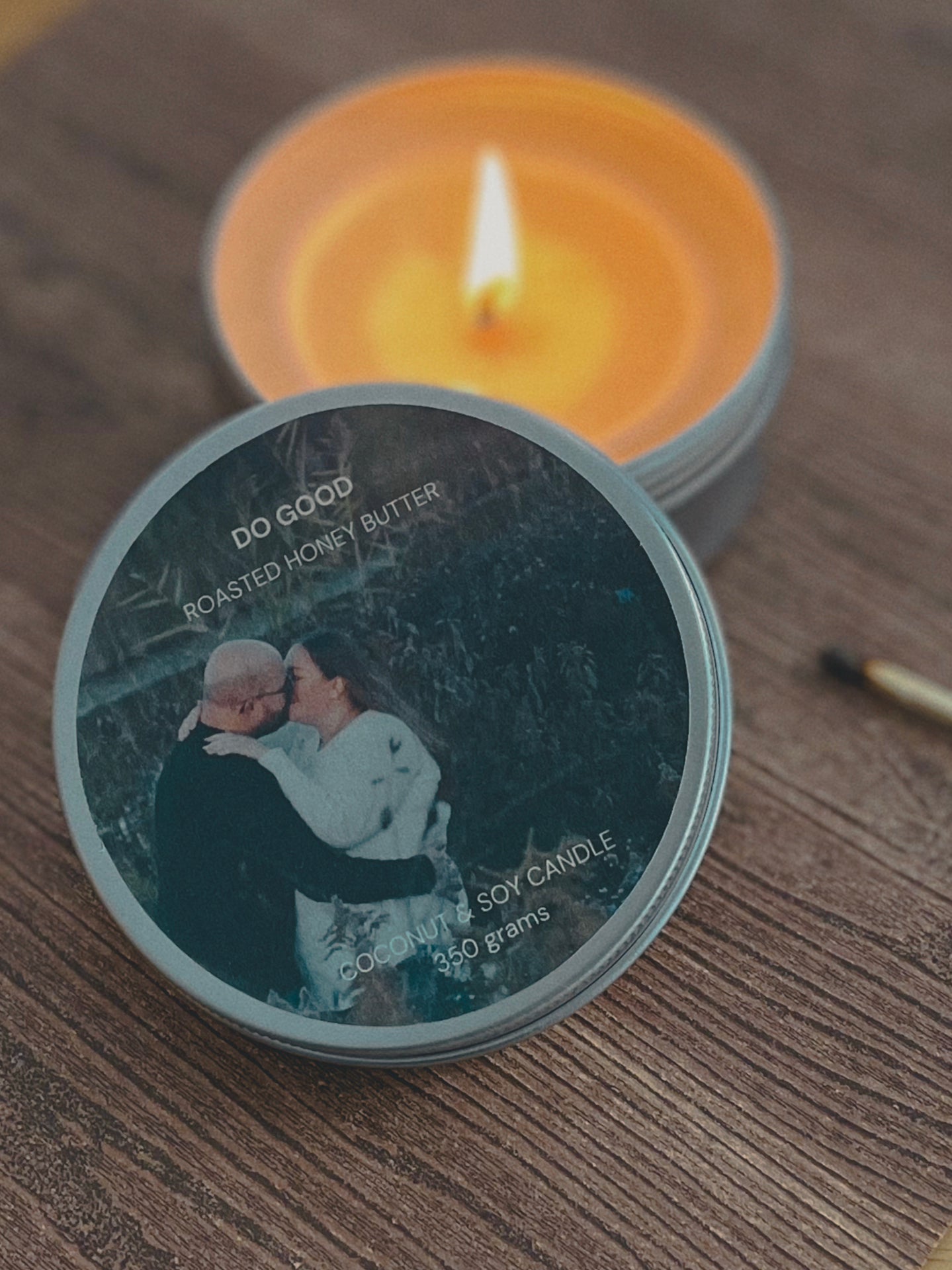 Personalised Tin Candle